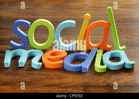 Sociale dei media Foto Stock