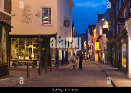 York, Notte, Inghilterra Foto Stock