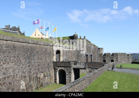 Ingresso del castello di Stirling Scozia aprile 2012 Foto Stock