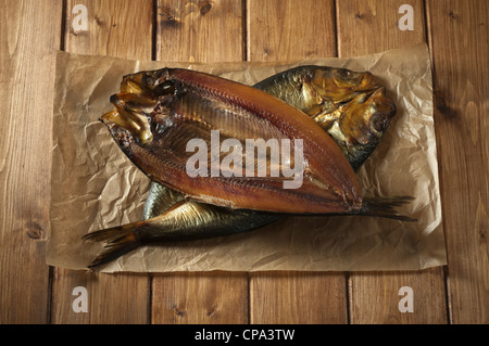 Tutta la tradizionale con salmone affumicato aringhe Foto Stock