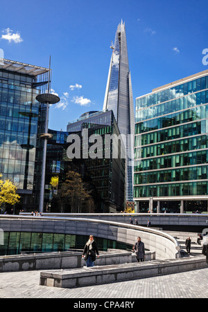 Il convogliatore, più Londra Riverside e la Shard, Londra, Inghilterra. Foto Stock