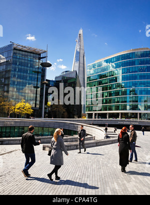 Il convogliatore, più Londra Riverside e la Shard, Londra, Inghilterra. Foto Stock