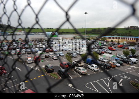 Supermercato Asda car park in Hollingbury Brighton SUSSEX REGNO UNITO Foto Stock