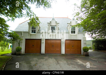 Plas Cilybebyll stile francese mansion vicino a Rhos, Neath, Regno Unito Foto Stock