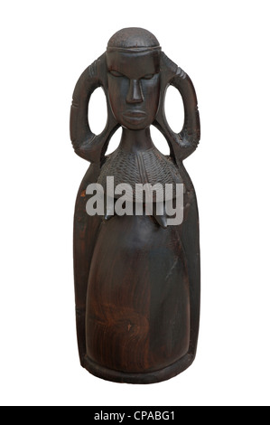 Legno Turkana Kenya adulta donna statua artigianato articolo. Foto Stock