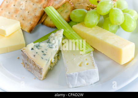 Chef Piatto di presentazione - Selezione di formaggi Foto Stock