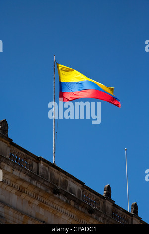 Bandiera colombiana Foto Stock