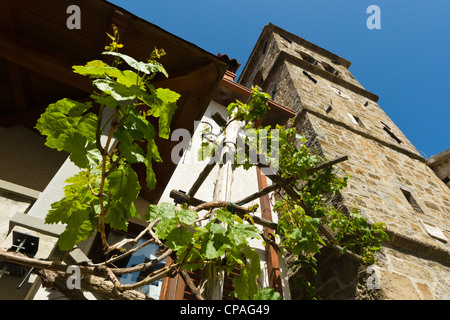 Pada, Slovenia - chiesa di Sv Blaza, San Biagio o Blasius. Campanile della chiesa. Foto Stock