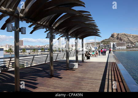 Il lungomare di Alicante in Catalogna Spagna Foto Stock