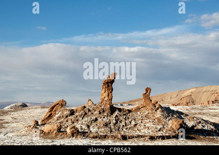 Tres Marias Valle de Luna de San Pedro de Atacama, Cile Foto Stock