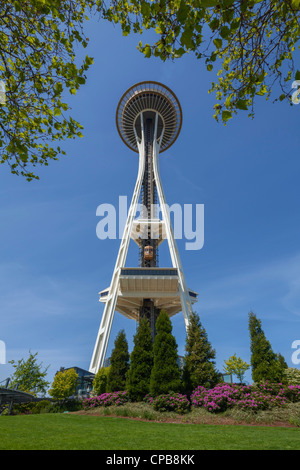 Lo Space Needle Seattle Center Foto Stock