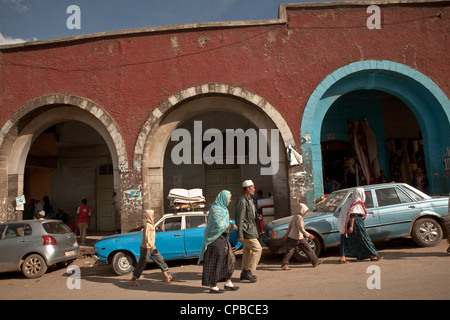 Merkato - Centro di Addis Abeba, in Etiopia. Foto Stock