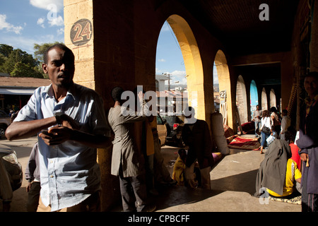 Merkato - Centro di Addis Abeba, in Etiopia. Foto Stock