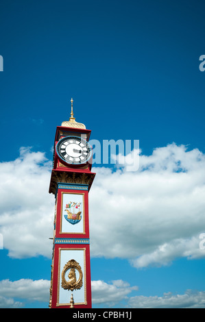 Il Giubileo orologio sul lungomare di Weymouth Dorset, England, Regno Unito Foto Stock