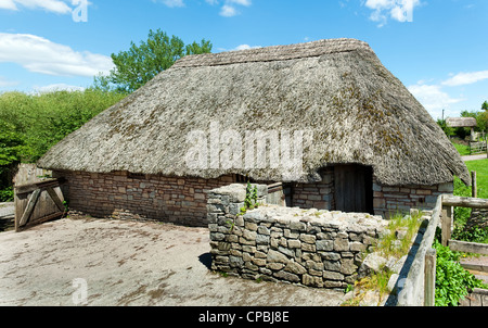 Edifici in Cosmeston Lakes Country Park Borgo Medievale Foto Stock