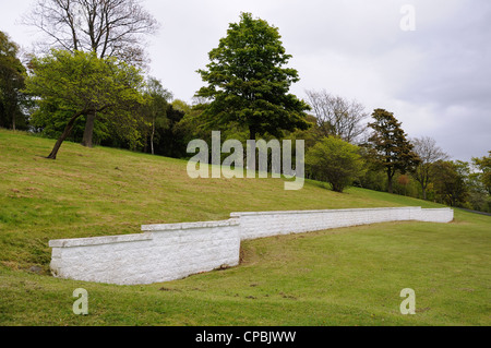 Questo è il sito dove Papa Giovanni Paolo II ha condotto un open air massa nell'estate del 1982 nel Bellahouston Park Foto Stock