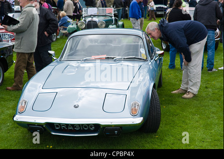 Lotus auto sportiva a marche Trasporti Festival esposizione di vintage e classic cars in mostra a molla di Ludlow Food Festival Foto Stock