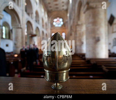 Chiesa dell'abbazia di Waltham, Essex, Inghilterra. Maggio 2012. Foto Stock