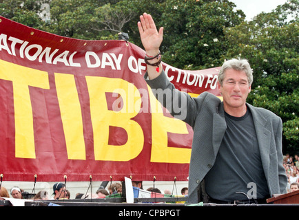 Attore Richard Gere al Rally per il Tibet presso il Campidoglio US Giugno 15, 1998 a Washington, DC. Tibetan-Americans lungo con centinaia di sostenitori si sono stretti per protestare contro la politica cinese verso il Tibet. Foto Stock