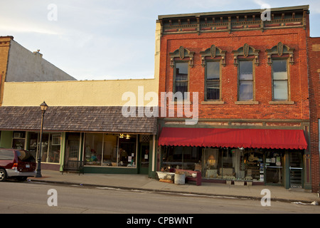 Shop on Main St, Lexington Missouri Foto Stock