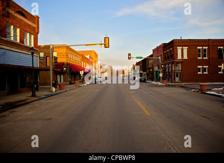 Main St, Lexington Missouri Foto Stock