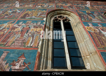 Il Monastero Sucevita, patrimonio mondiale dell UNESCO, Bucovina, Romania Foto Stock