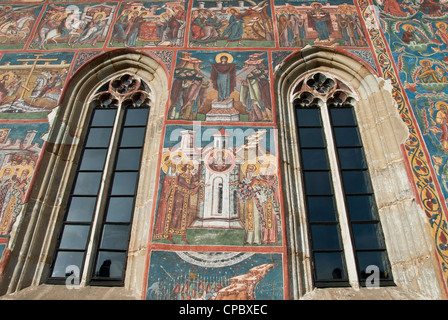 Il Monastero Sucevita, patrimonio mondiale dell UNESCO, Bucovina, Romania Foto Stock