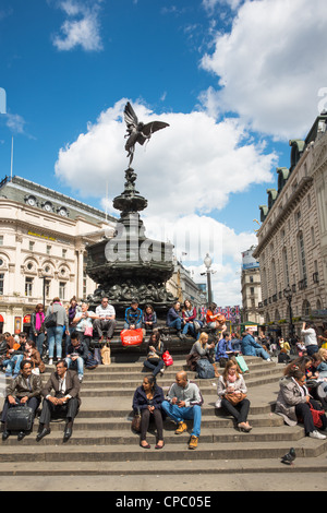 Da Piccadilly Circus a Londra, Inghilterra. Foto Stock