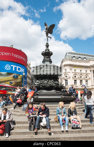 Da Piccadilly Circus a Londra, Inghilterra. Foto Stock