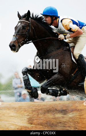 Sarà Faudree e Antigua al 2006 Rolex Kentucky tre eventi della durata di un giorno presso il Kentucky Horse Park in Lexington, Kentucky, Stati Uniti d'America. Foto Stock