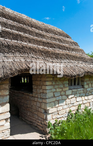 Edifici in Cosmeston Lakes Country Park Borgo Medievale Foto Stock