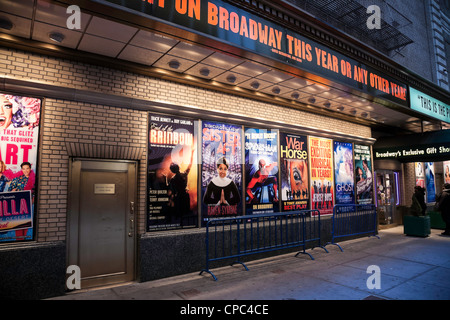 Spettacolo di Broadway poster, Shubert Alley, Times Square NYC Foto Stock