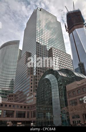 American Express Tower, tre del World Financial Center di Manhattan, New York City Foto Stock
