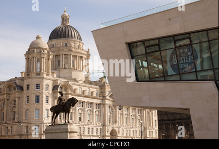 Porto di Liverpool edificio, un edificio classificato Grade II in Liverpool Foto Stock