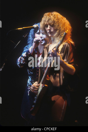 Cuore noi del gruppo rock in 1978 con Nancy Wilson. Foto di Jeffrey Mayer Foto Stock