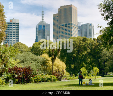 I Giardini Fitzroy Melbourne Australia Foto Stock
