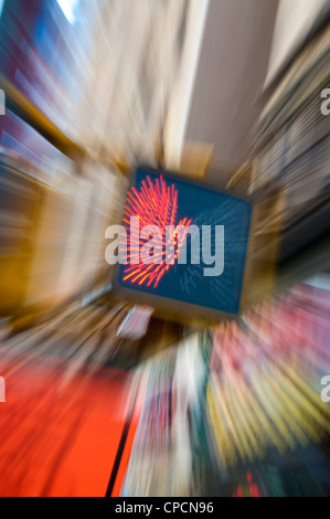 Parte del segnale di arresto modalità pedonale Foto Stock