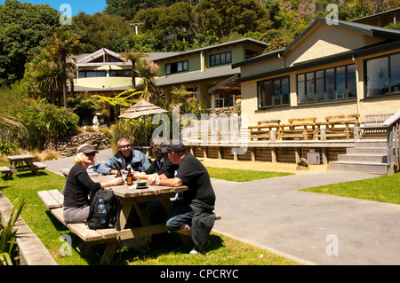 Nuova Zelanda Isola del Sud, Picton resort Lochmara Lodge Foto Stock