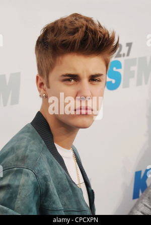 JUSTIN BIEBER US cantante pop nel maggio 2012. Foto di Jeffrey Mayer Foto Stock