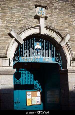 Il mercato coperto di Kingsbridge,Devon,South Hams,il caos Foto Stock