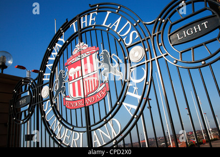 Haway Lads Gate a stadio della Luce, Sunderland, Tyne and Wear, England, Regno Unito, Europa Foto Stock