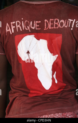 African t-shirt, Ganvie, Benin, Africa occidentale, Africa Foto Stock
