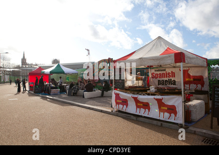 Mangiare Street Kings Cross London REGNO UNITO Foto Stock