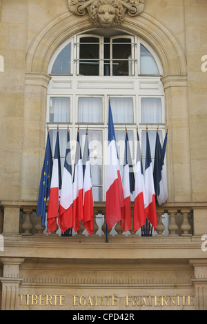 Bandiere francese, Parigi, Francia, Europa Foto Stock
