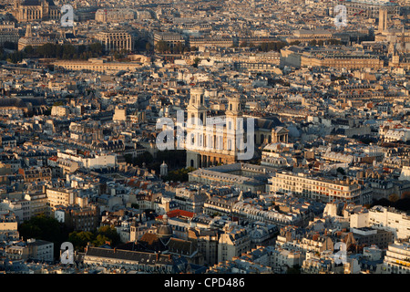 Vista aerea di Parigi, Francia, Europa Foto Stock