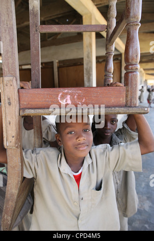 Gli scolari africani, a Lomé, Togo, Africa occidentale, Africa Foto Stock