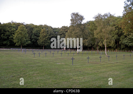 Vista generale del tedesco St Mihiel cimitero, Meuse, Lorena, Francia. Foto Stock