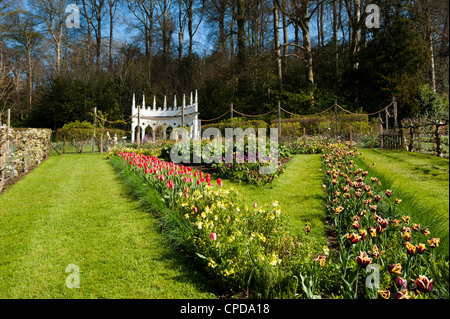 La molla a Painswick Giardino rococò, Gloucestershire, England, Regno Unito Foto Stock