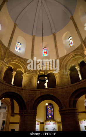 Interno chiesa rotonda, Bridge St Cambridge Regno Unito Foto Stock