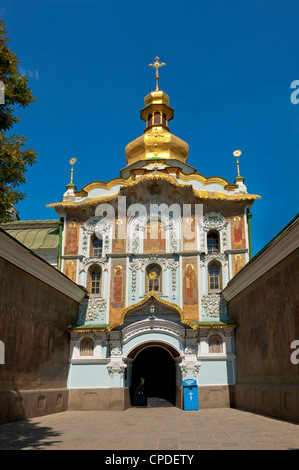 Chiesa di gate della Trinità, Kiev-Pechersk Lavra, Sito Patrimonio Mondiale dell'UNESCO, Kiev, Ucraina, Europa Foto Stock